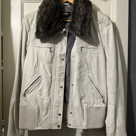 DANIER WOMENS, Small, Crème, Genuine Leather, Jacket - Picture 13 of 16